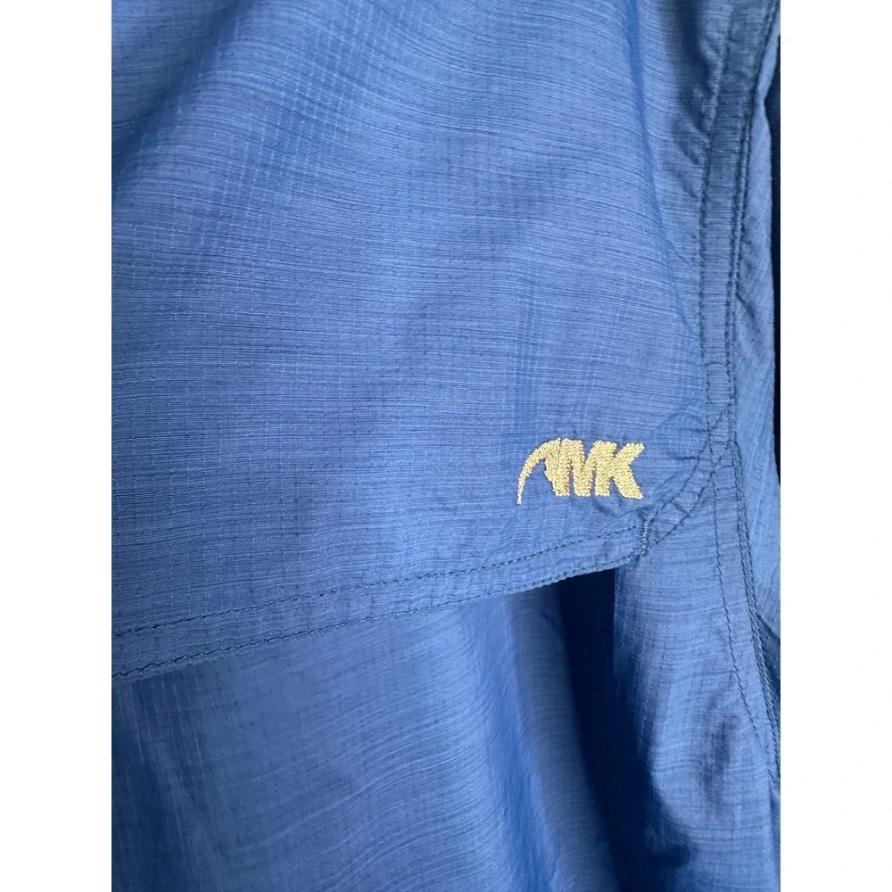 Mountain Khakis Mens Blue Ripstop Mesh Lined Vented Windbreaker Jacket Medium